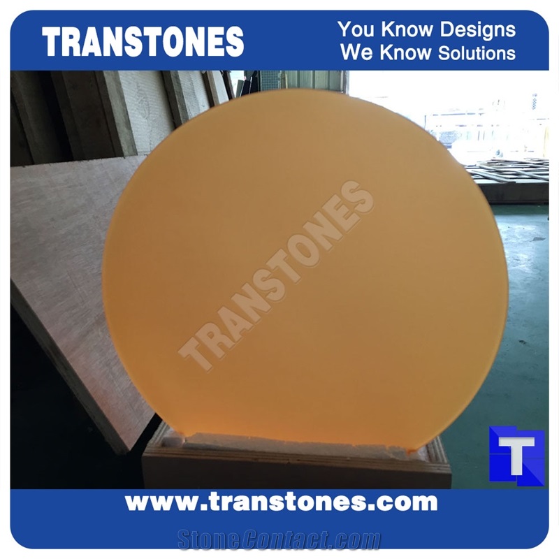 Artificial Stone Round Artificial Acrylic Sheet Table