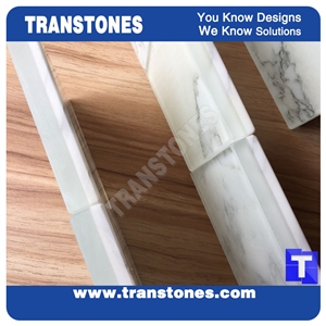 China Popular Marble Slabs and Tiles Real Marble Stones Laminated Panel Compound Marble Stones with Glass for Floor and Wall Cladding