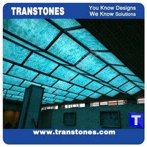 Translucent Resin Panel for Ceiling Cladding