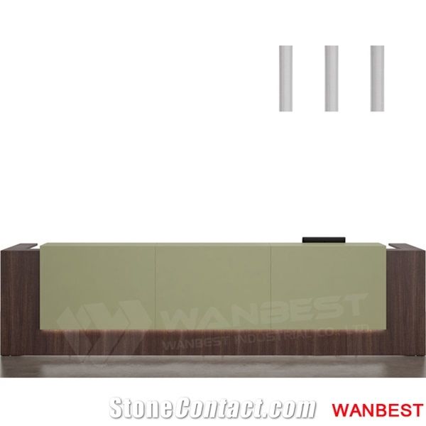 Cheap Wood Artificial Marble Top Office Furniture Hotel Spa Lobby