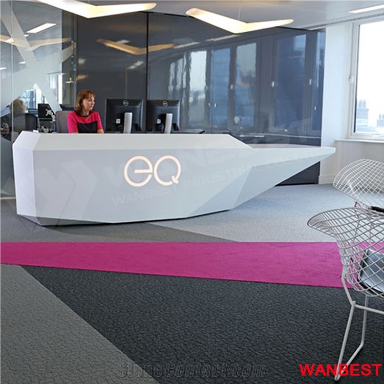 Factory Direct Artificial Stone Marble Diamond Design Office Lobby