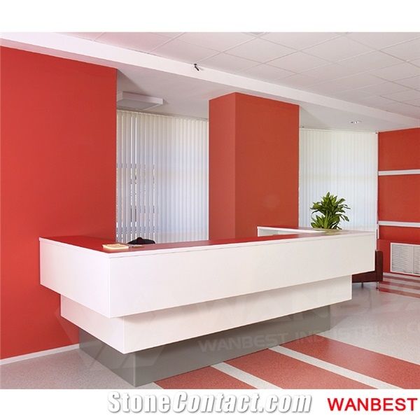 Modern Design Solid Surface White Acrylic Custom Salon Spa Fitness