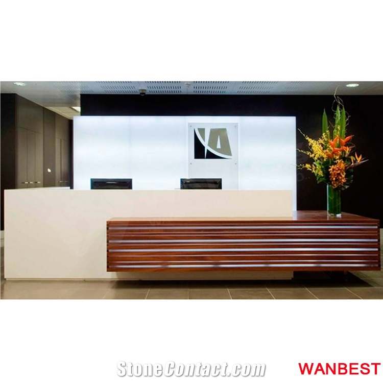 Unique Design Solid Surface Artificial Stone Wooden 2 Person Led