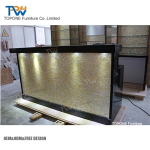 Wholesale Lounge Artificial Marble Stone Bar Furniture Interior Stone Acrylic Solidsurface Drink Home Bar Table Countertop Bar Furniture Stone Factory