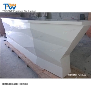 Wholesale Lounge Artificial Marble Stone Bar Furniture Interior Stone Acrylic Solidsurface Drink Home Bar Table Countertop Bar Furniture Stone Factory