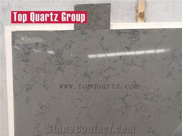 Artificial Quartz Stone Slabs,Imitation Pentalquartz Blue Savoie 8816p Quartz Stone Factory