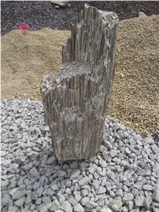Gneiss Stone Bark Monolith for the Garden
