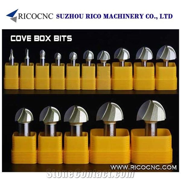 Cove Box Router Bits, Core Box Cutters, Round Nose Bits for Cove Grooving