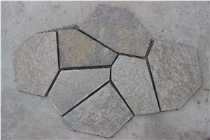 Flagstone Cube Stone Paving Sets Floor Covering Courtyard Road Pavers Exterior Pattern