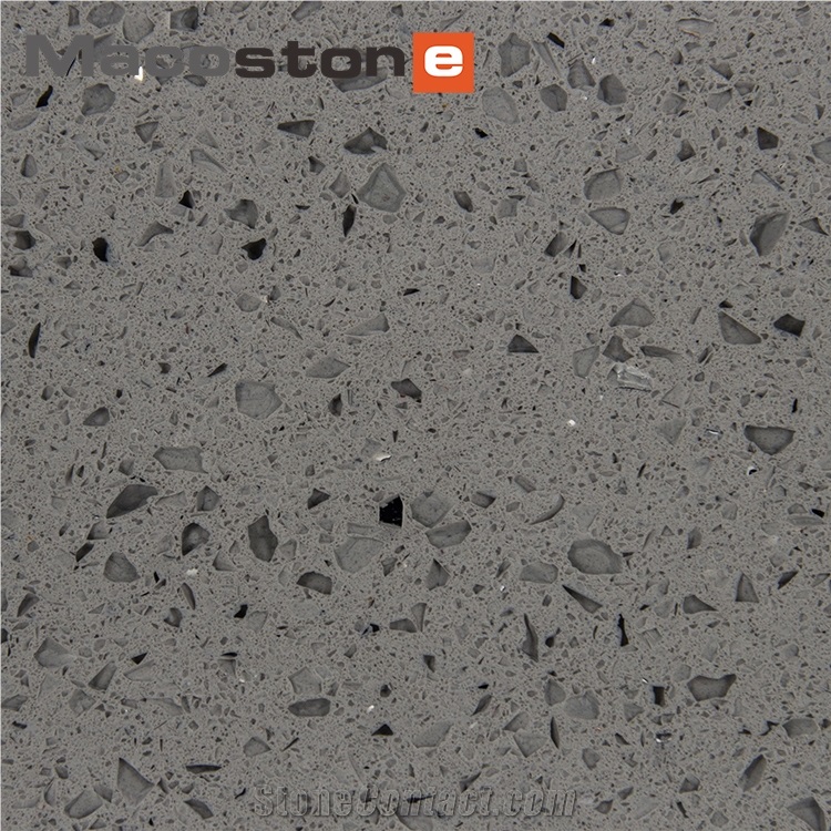 Durable Light Grey Quartz Stone Slabs for Countertops