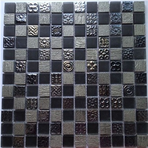 Bda Series Resin Marble Glass Mosaic Wall Tile