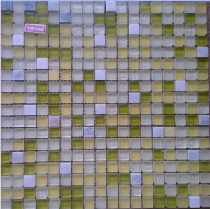 Green Glass Mosaic Tiles