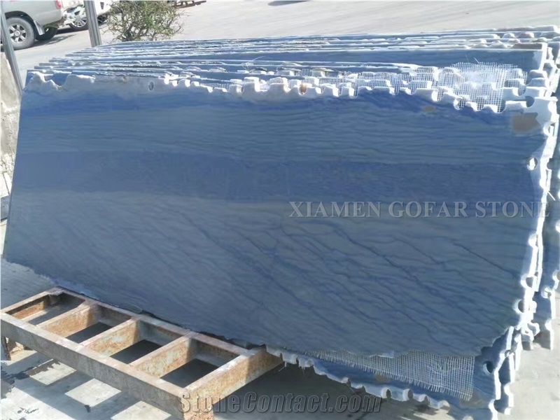 A Quality Azul Macaubas Quartzite Polished Slabs,Machine Cutting Brazil Blue Panel Tiles for Bathtub Surround Paving,Flooring Tiles