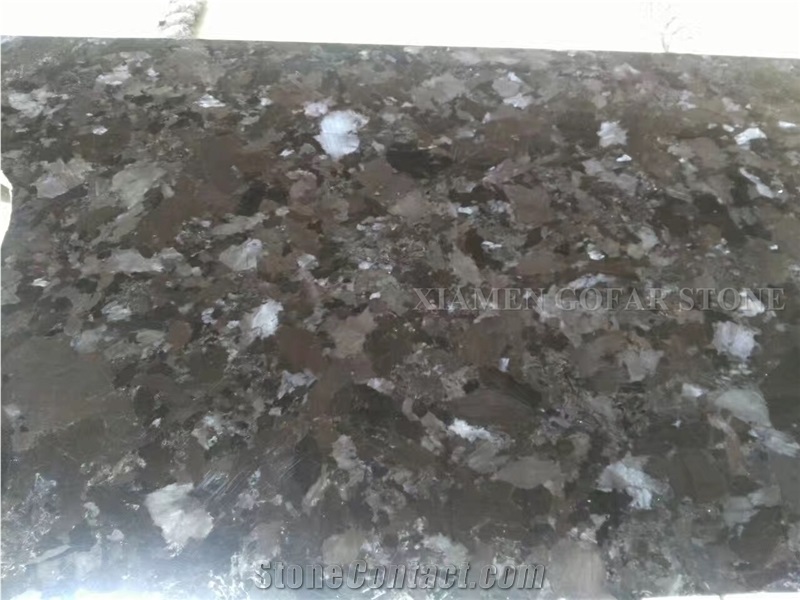 Angola Brown Granite Highly Glossy Polished Slabs,Machine Cutting Panel Tiles for Hotel Floor Paving,Covering Pattern Gofar