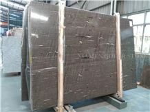 Brown Silk Limestone Polished Slabs,Machine Cutting Seashell Coral Stone Panel Tiles for Wall Cladding,Floor Paving Hotel Stepping Countertop Design