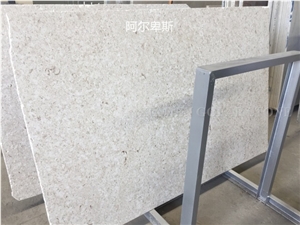 Chantilly White Honed France Limestone Seashell Coral Tiles Machine Tiles,Bianco Panel for Floor Covering,Floor Pattern Skirting