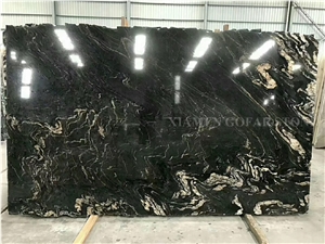 Cosmic Black Titanium Granite Polished Slabs Machine Cutting Tiles,Nero Panel Skirting for Lobby Floor Paving,Bathroom Flooring Tiles Gofar