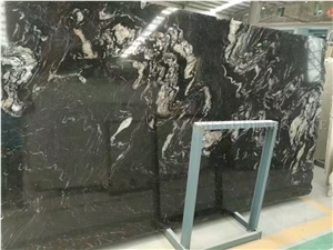 Cosmic Black Titanium Granite Polished Slabs Machine Cutting Tiles,Skirting Panel for Lobby Floor Paving,Bathroom Flooring Tiles Gofar
