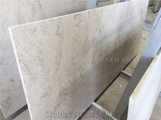 France White Sand Limestone Coral Honed Machine Cutting Tiles,Floor Pattern for Villa Exterior Stepping