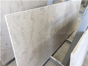 France White Sand Limestone Coral Honed Machine Cutting Tiles,Floor Pattern for Villa Exterior Stepping