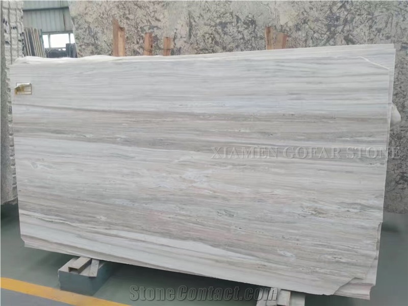 Platinum White Wooden Vein Marble Slabs Machine Cutting Panel Tiles for Bathroom Walling,Flooring Tiles Pattern