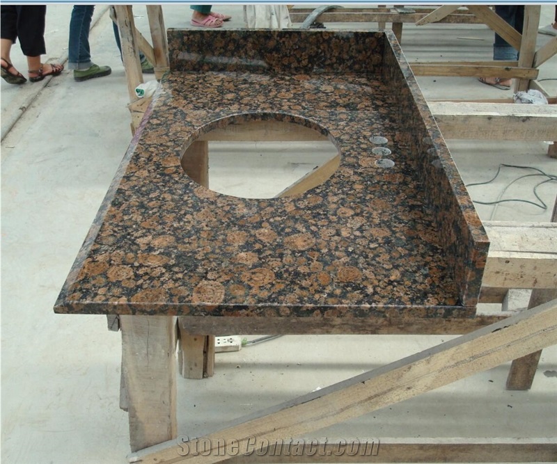Baltic Brown Granite Kitchen Top,Countertop,Direct Factory with Ce Certificate,Cheap Price Good Quality Bench Top