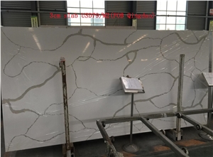 Bianco Statuario Venato Vein Quartz,Tile and Slab,Floor Wall Countertop Use,Cheap Price,Direct Factory with Ce Top Quality Engineered Stone