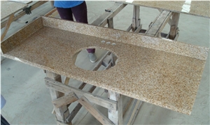 China G682 Yellow Granite Countertop,Kitchen Top,Direct Factory with Ce Certificate,Cheap Price Good Quality Bench Top Customized