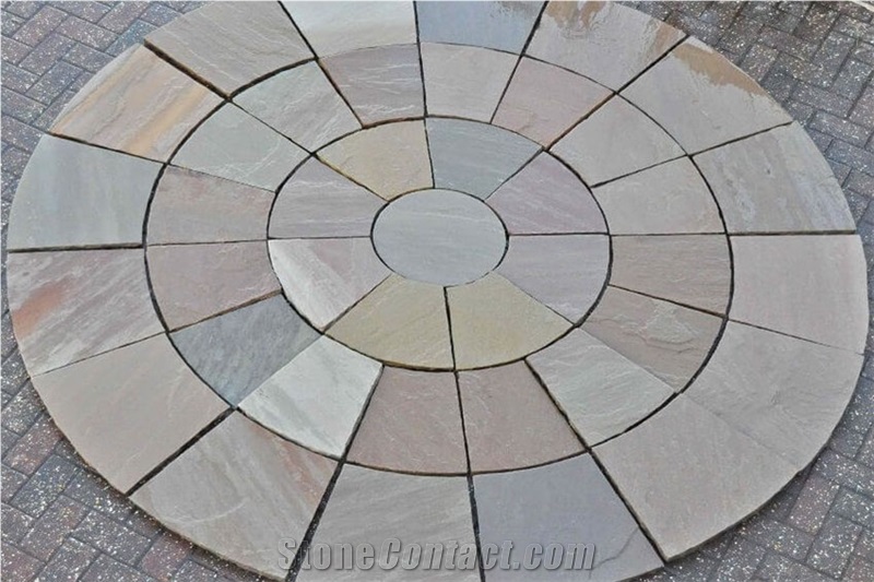 Raj Green Stone Pattern, Raj Green Sandstone Floor Tiles