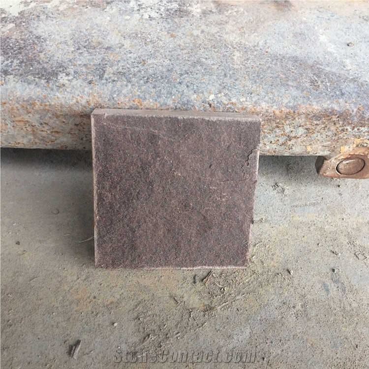 China Purple Sandstone Natural Surface for Wall Cladding