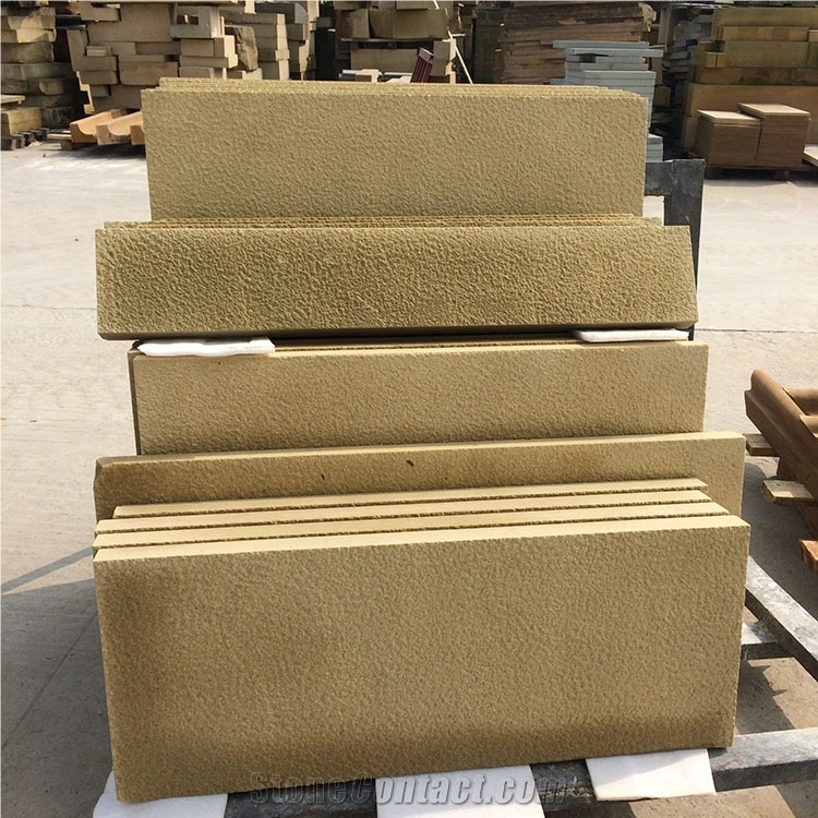 China Stone Beige Sandstone for Stepping Stone Natural Edge