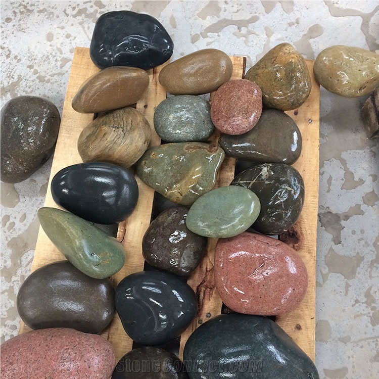 Natural River Pebbles Mixed Pebble Stone