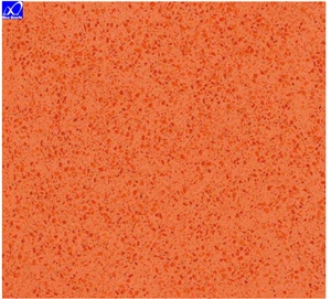 Artificial Orange Quartz Stone Slab
