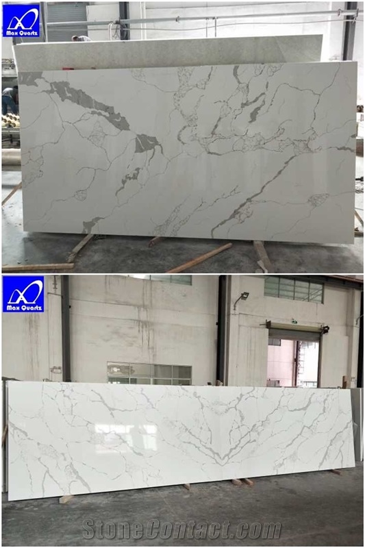 Calacatta Statuario White Quartz Stone Surface Slab Lp-Hc002 Artficia for Countertop,Bathroom Top,Cut to Size Tiles,Engineered Stone Walling