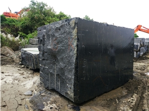 Black Granite Blocks, India Black Granite