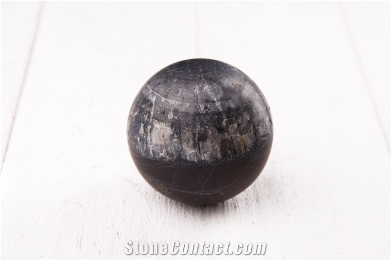 Ball Sphere Shungite with Quartz
