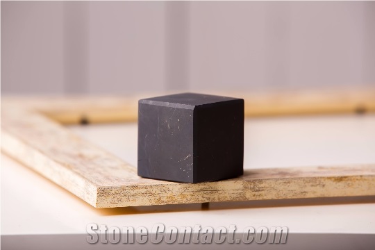 Shungite Cube Matt Interior Decor