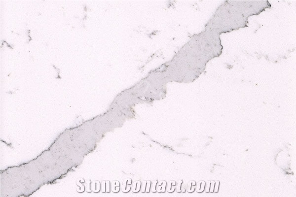 Calacatta White Quartz Stone Slabs&Tiles, White Quartz Stone, Cheap Stone