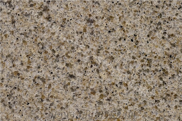 Cheap Quartz Stone Surface, Desert Pearl Quartz Stone Slabs&Tiles, Yellow Quartz Stone, Polished Artificial Stone for Kitchen Tiles