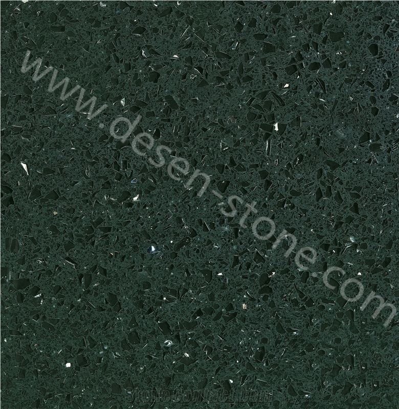 Crystal Sparkle Black Quartz Stone Tiles&Slabs, Crystal Sparkle Black Engineered Stone Decoration Stone, Black Artificial Stone Flooring/Stone Walling