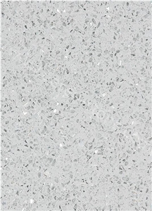Crystal Sparkle Light Grey Quartz Stone Slabs&Tiles, Crytal Light Grey Artificial Stone/Engineered Stone Solid Surface