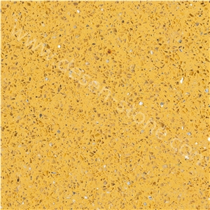 Crystal Sparkle Yellow Quartz Stone Slabs&Tiles, China Cheap Artificial Quartz Stone