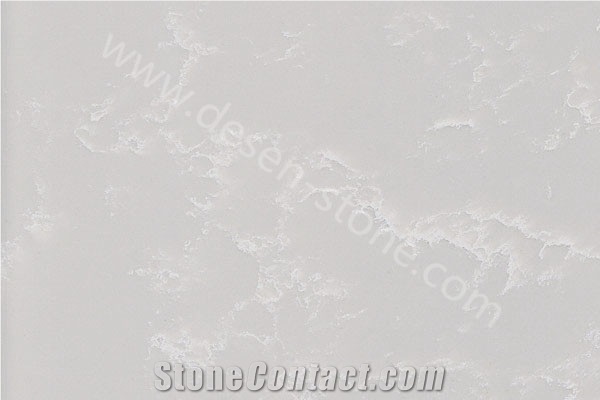 Desert White Grain Quartz Stone, White Quartz Stone Slabs&Tiles, White Artificial Stone with Grain