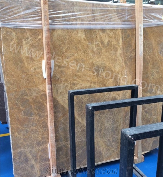 Golden Botticino Marble Slabs&Tiles, Imperial Botticino Marble&Gold Botticino Marble Opus Romano, Cheap Golden Marble for Hotel Project/Tv Background