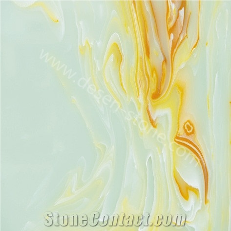 Green Onyx Artificial Stone Slabs&Tiles, Green Artificial Onyx, Engineered Stone Green Onyx Solid Surface