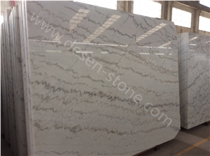 Guangxi White Marble Slabs&Tiles, White Guangxi/China Eramosa White/White Vein Ivory Jade Marble