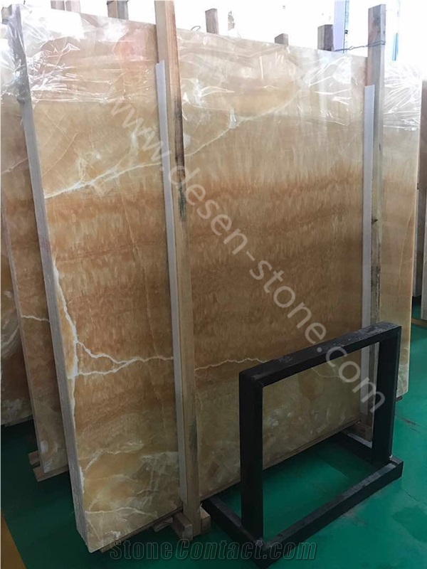 Honey Onyx Slabs&Tiles, Yellow Onyx for Countertops, Interior Decoration Stone, Indoor&Outdoor Metope, Cut-To-Size for Floor Covering