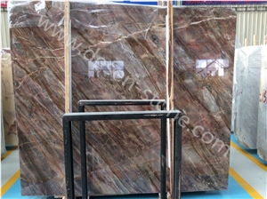 Louis Agate Red Marble Slabs&Tiles, Venice Red Marble, Red Natural Stone, Bookmatch Tv Set Wall, Marble Opus Romano