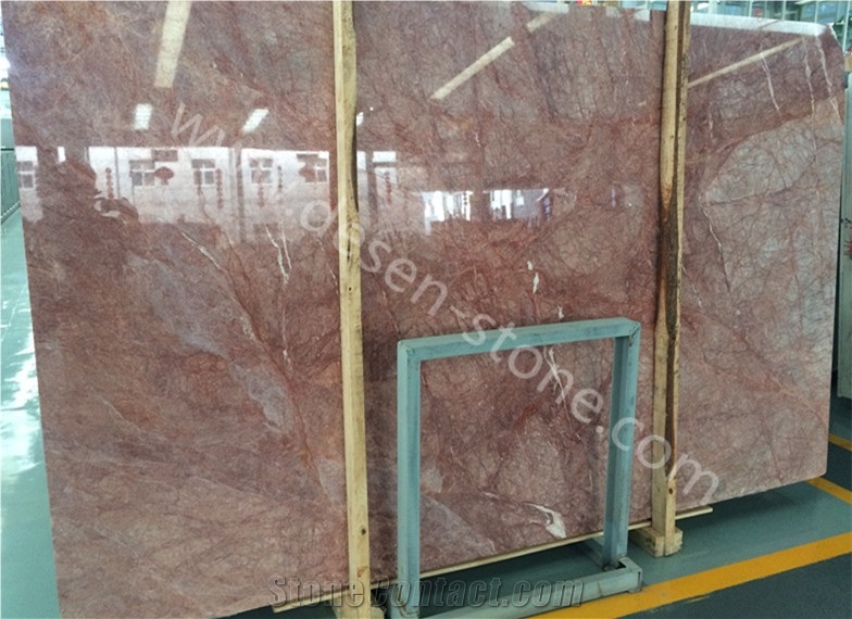Milan Red Marble Tiles&Slabs, Chinese Red Agate Marble Good for Cut to Size/Bookmatching Tv Set/Tv Background, Milano Red Cream Marble Slabs&Tiles