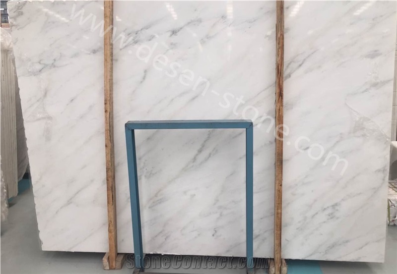 Oriental White Marble Slabs&Tiles, Eastern White/Chinese Carrara White/China Calacatta Marble Slabs, Natural White Color with Gray Veins Stone Tiles